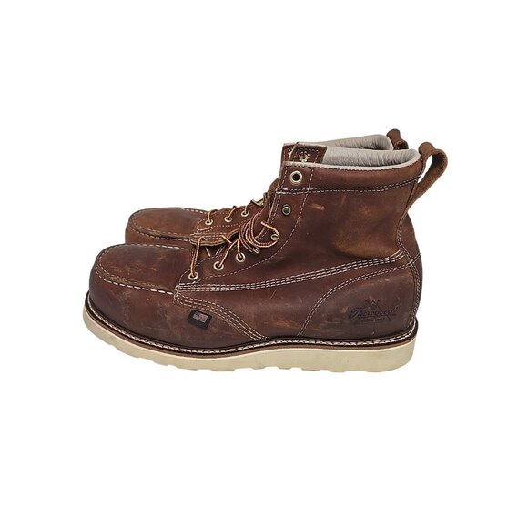 Thorogood Men's 804-4200 American Heritage 6" Safety Moc Toe Wedge Boot 12 EE - Picture 5 of 7